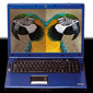 PC Notebook portable Clevo D900F D901F vue de face