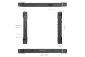 KEYNUX Tablet KX-8R Tablette tactile durcie antichoc, militarisée IP65, incassable, étanche, très grande autonomie - KX-8J